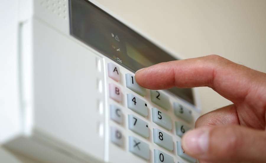 Outdated home security system in Napa